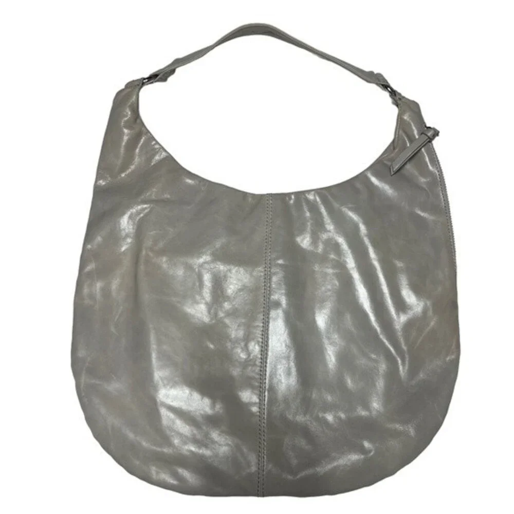 HOBO 'Gabor' Soft Hobo Bag in Shimmer Bone